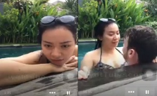 Kababalaghan sa pool habang nag live cam
