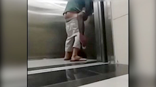 Kinantot ni Tukmol sa loob ng elevator ang kasabayan nyan babae