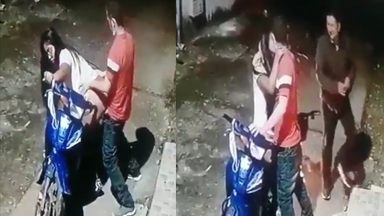 Naabutan ng Kapatid sa Labas ng Bahay